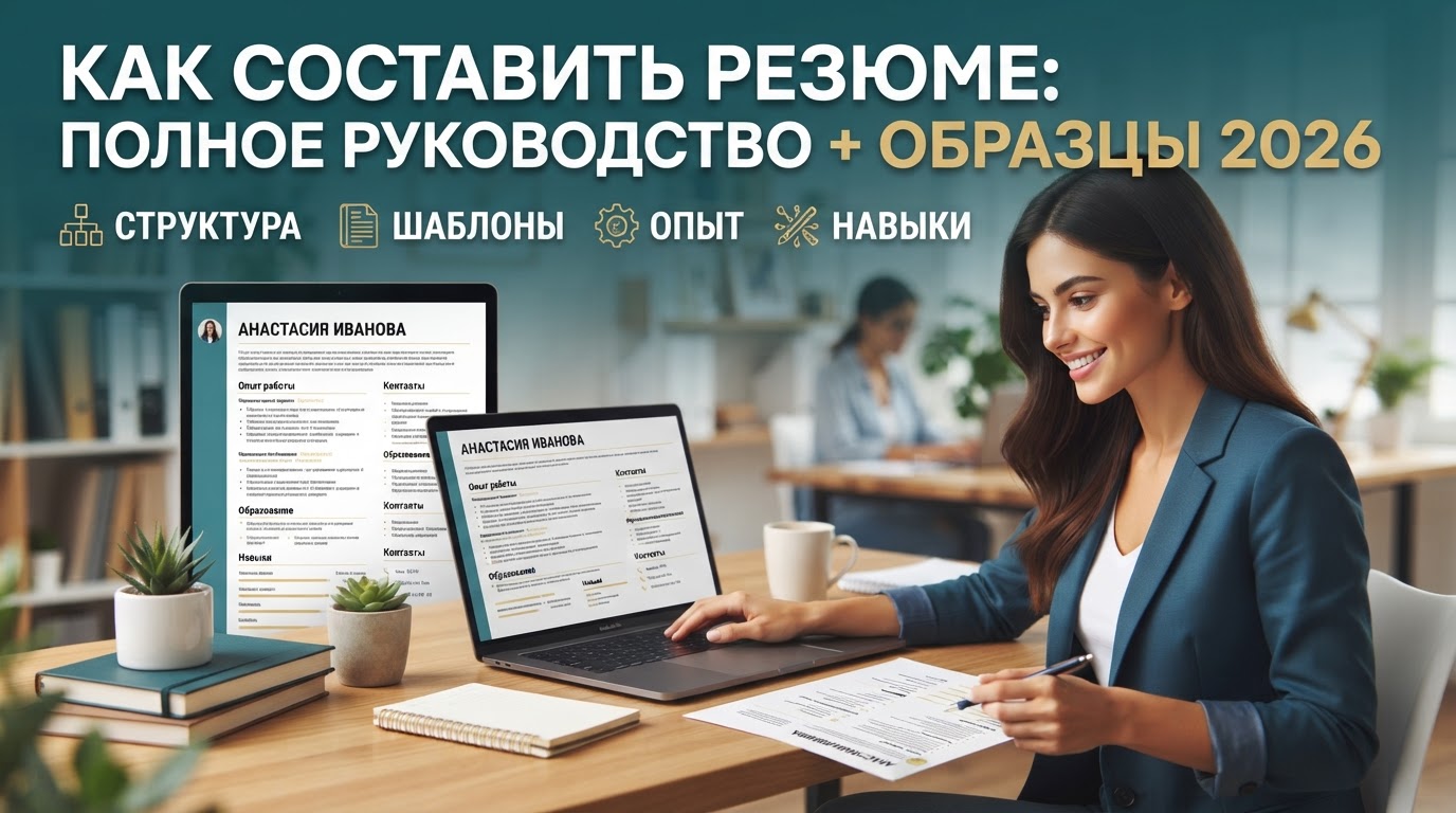 Как составить резюме: полное руководство + образцы 2026